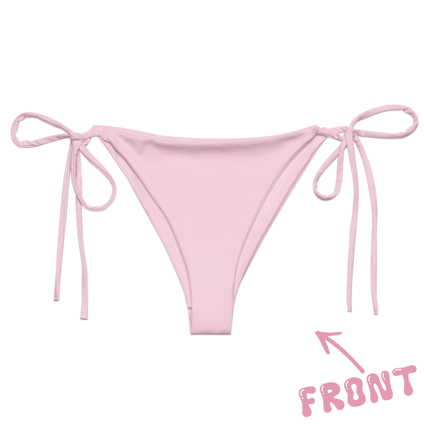 "Just Divorced" String Bikini Bottoms Pink