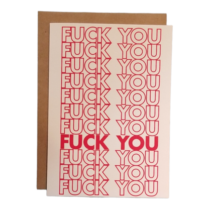 F*ck You Greeting Card