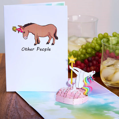 Dancing Unicorn Pop-Up Card