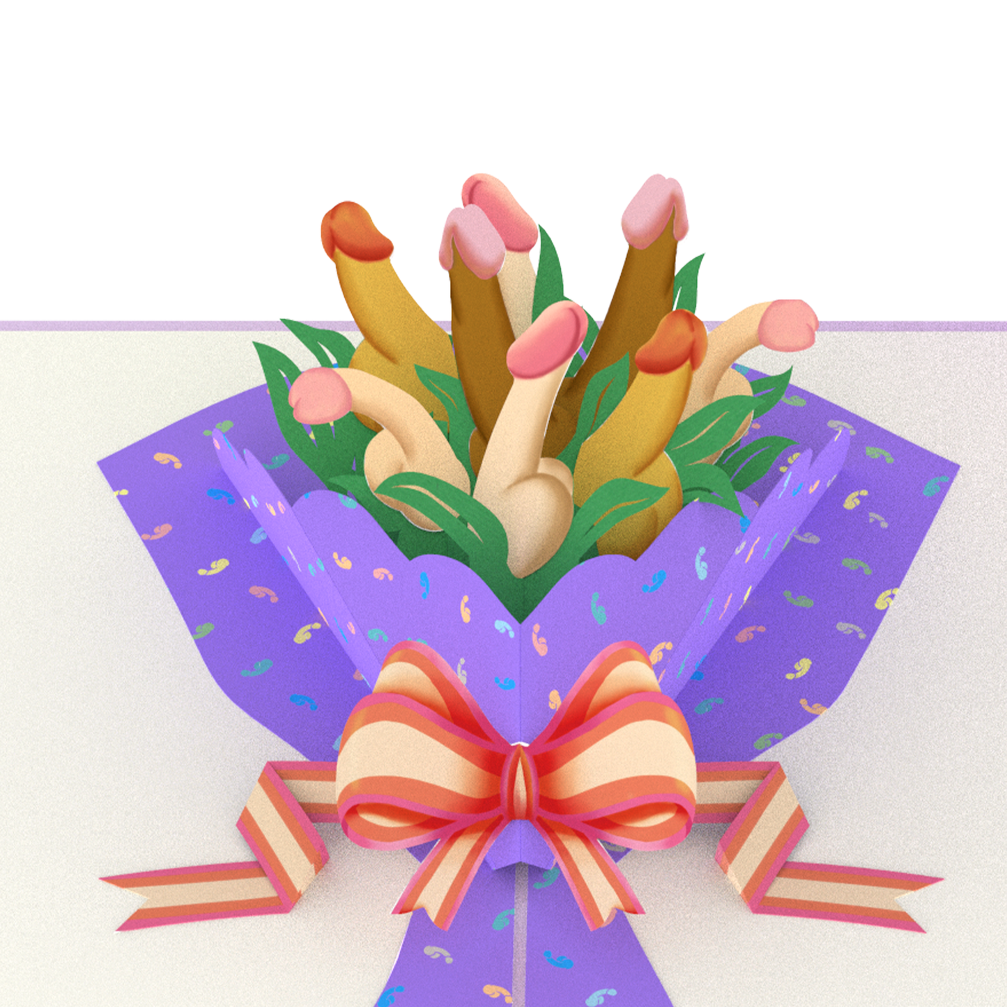 D*ck Bouquet - 3D Pop-Up Greeting Card