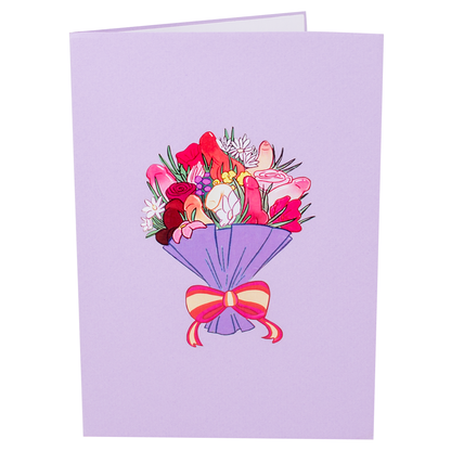 D*ck Bouquet - 3D Pop-Up Greeting Card