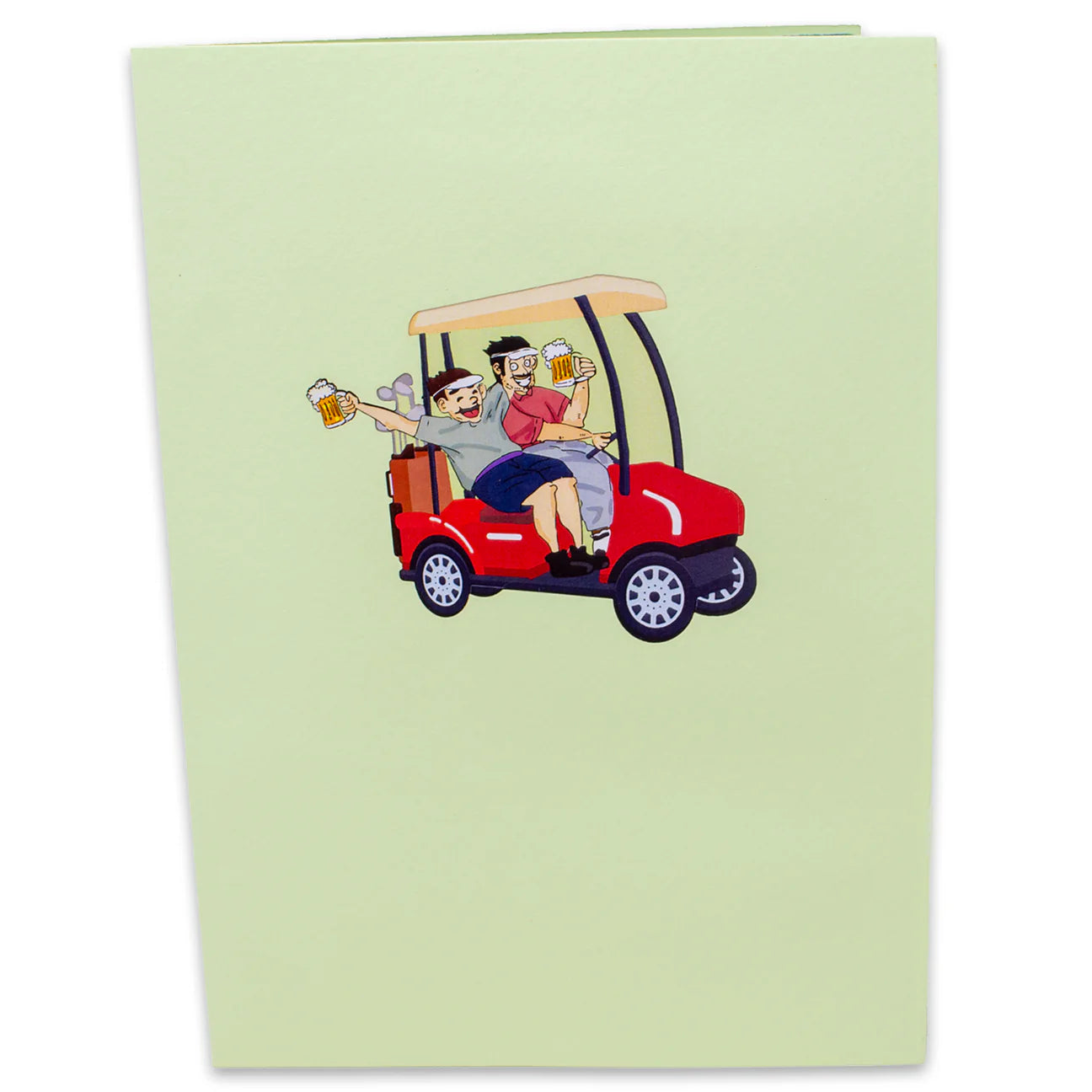 Drunk Golfers Pop-Up Card