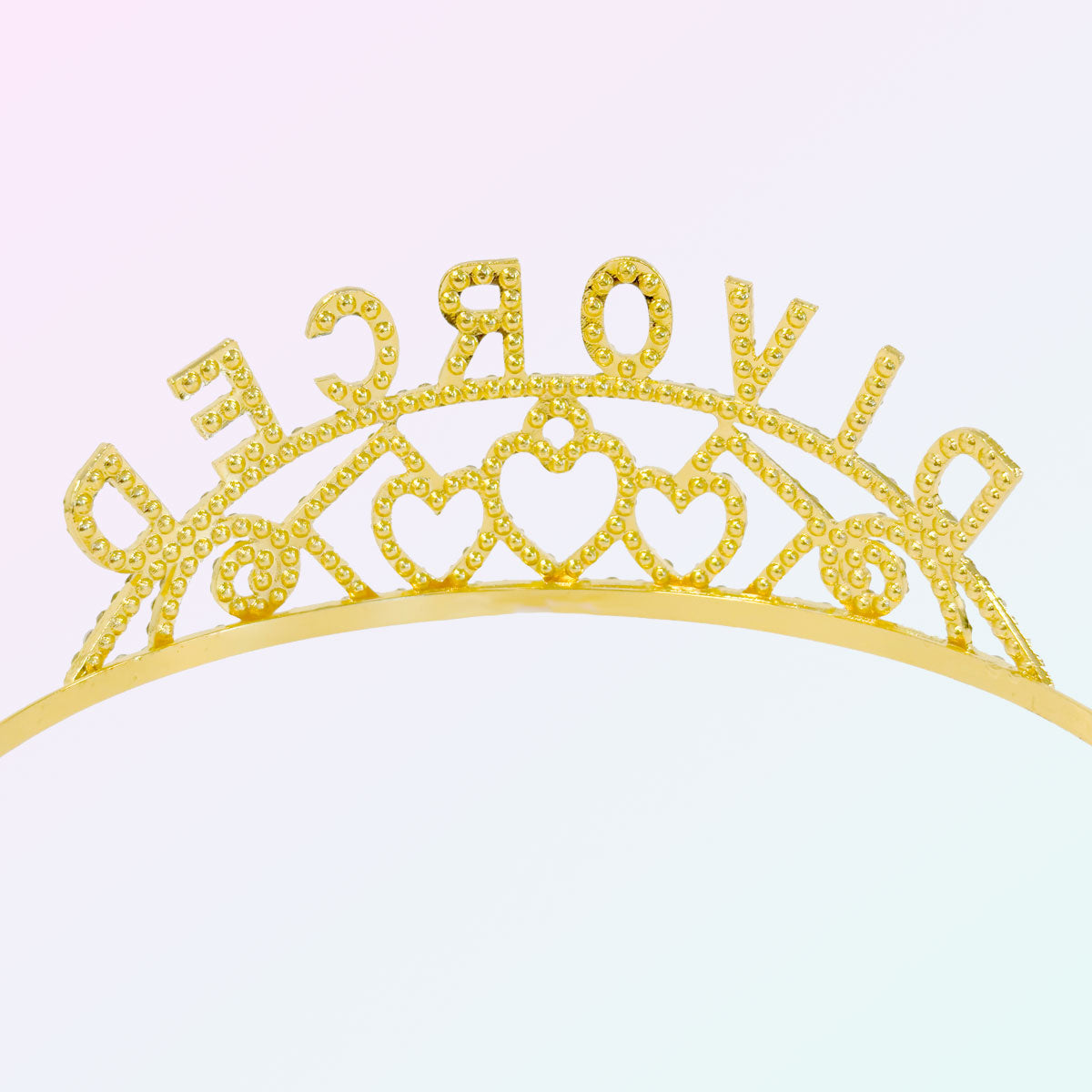 "Divorced" Rhinestone Tiara - Gold